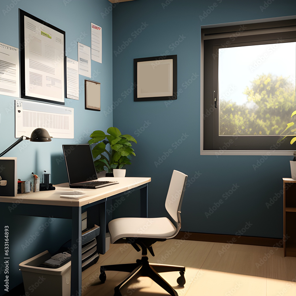 The interior of the doctor's office. Stylish interior design in the doctor's office. generative AI The interior of the doctor's office. Stylish interior design in the doctor's office. generative AI