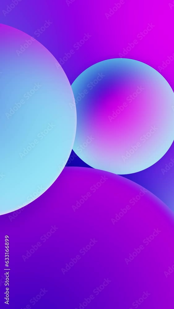 Looped background with gradient spheres. Looped background with gradient spheres.