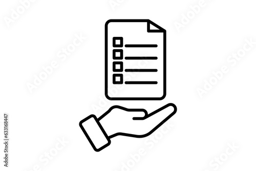 Survey Icon. Icon related to survey. line icon style. Simple vector design editable