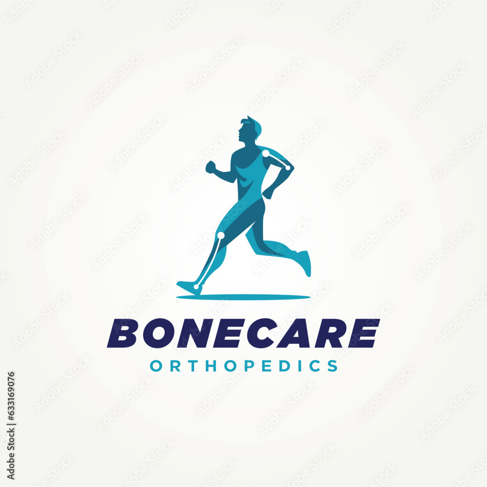 minimalist bone care orthopedic icon logo template vector illustration design. simple modern orthopedic clinics, physical therapists and rehabilitation centers logo concept minimalist bone care orthopedic icon logo template vector illustration design. simple modern orthopedic clinics, physical therapists and rehabilitation centers logo concept