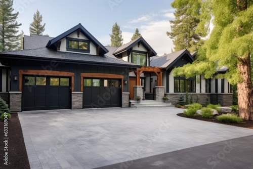 Gorgeous, recently constructed upscale residence featuring an attractive exterior design and a spacious three car garage. © 2rogan