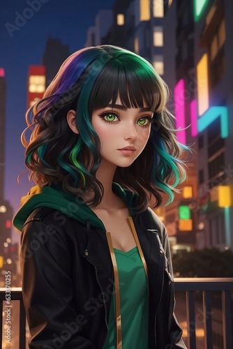 portrait of a woman in the city