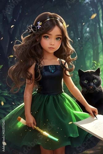 girl in a dress