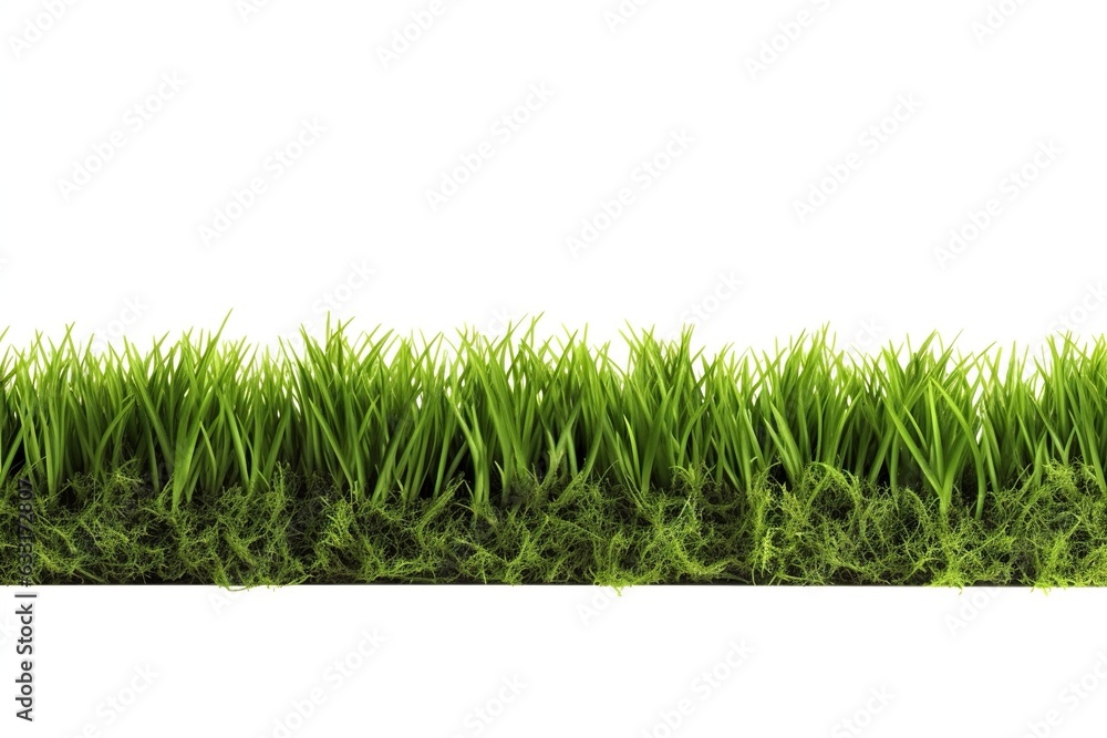 Isolated on white, green grass clipping. Isolated on white, green grass clipping.