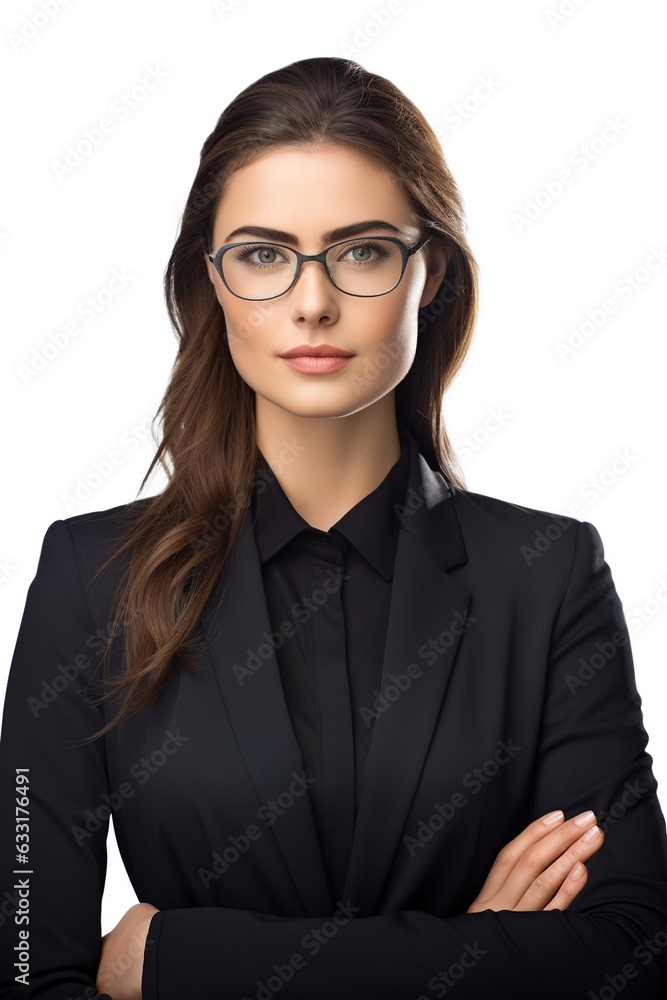 Woman businessman in glasses AI Generated
