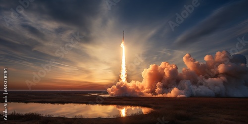 Nasa rocket launch Virginia AI Generative