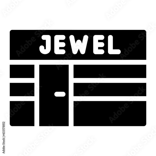 jewelry store glyph icon