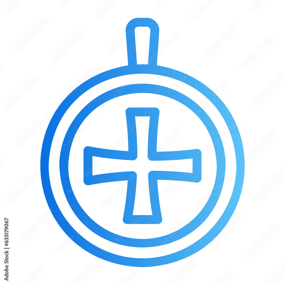 Fototapeta premium medallion gradient icon