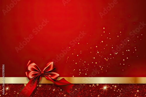 Red and gold elegant abstra...