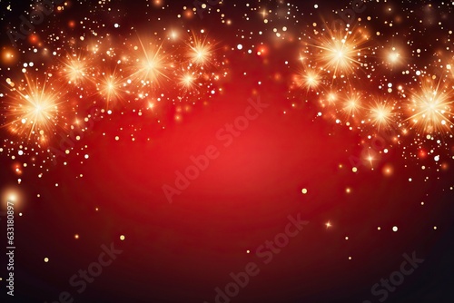 Red and gold elegant abstra...