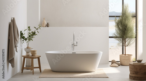a beautiful room with a gorgeous bath