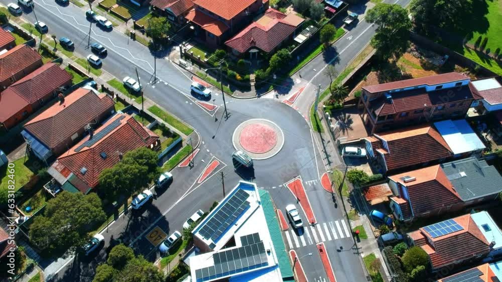 Drone Aerial view of Suburban federation residential house in Sydney NSW Australia Drone Aerial view of Suburban federation residential house in Sydney NSW Australia