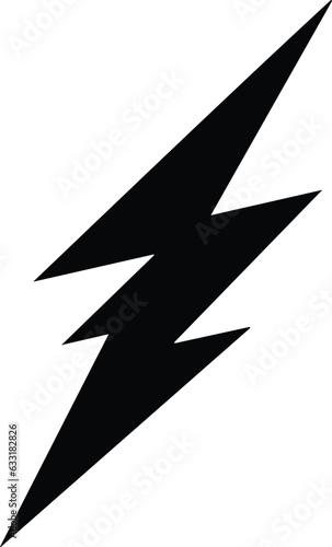 Lightning Bolt Logo Monochrome Design Style