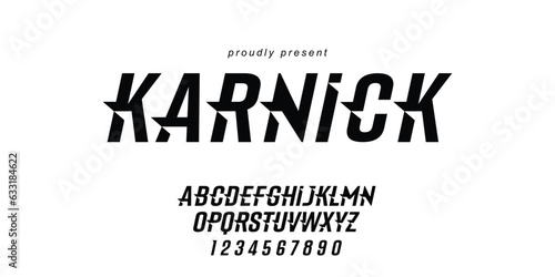 Minimal italic bold modern simple alphabet fonts for logo, brand etc.