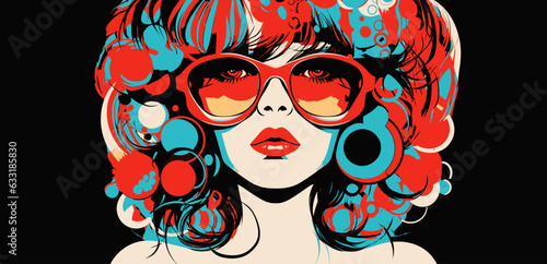 girl with hair in a circle