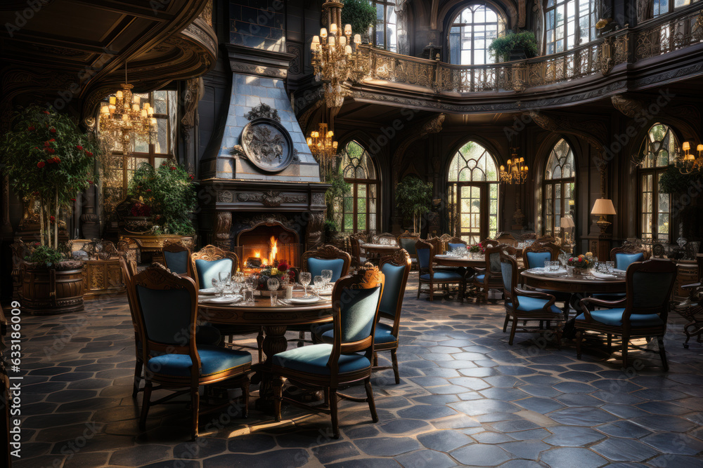 dining room in castle grand
