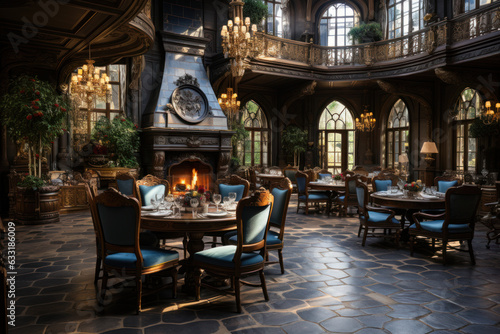  dining room in castle grand 