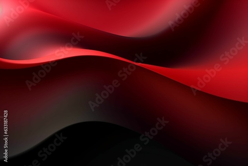 Black and red gradient waves
