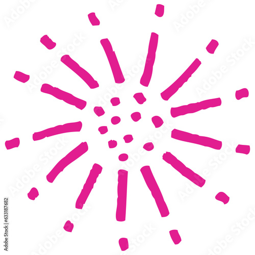 pink splashes