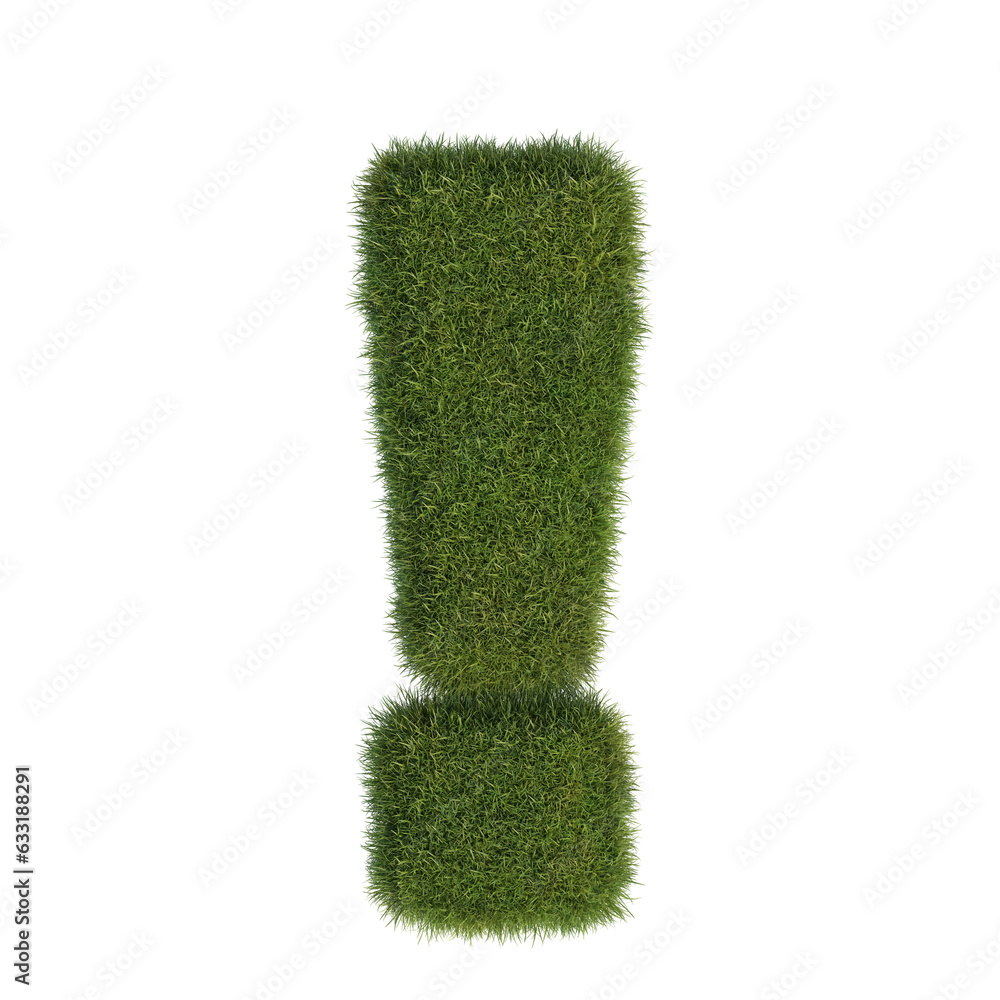 special character font art 3d rendering, artistic font covered with grass, alphabet numbers with transparent background special character font art 3d rendering, artistic font covered with grass, alphabet numbers with transparent background