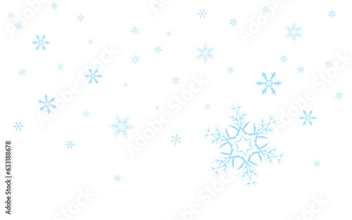 blue snowflakes background