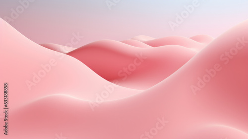 Wavy Pastel Pink Abstract Background