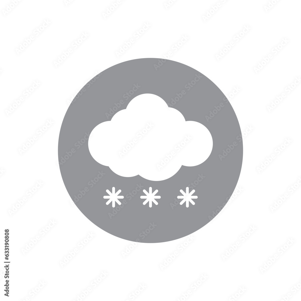 Cloud hail icon design. isolated on white background. vector illustration Cloud hail icon design. isolated on white background. vector illustration