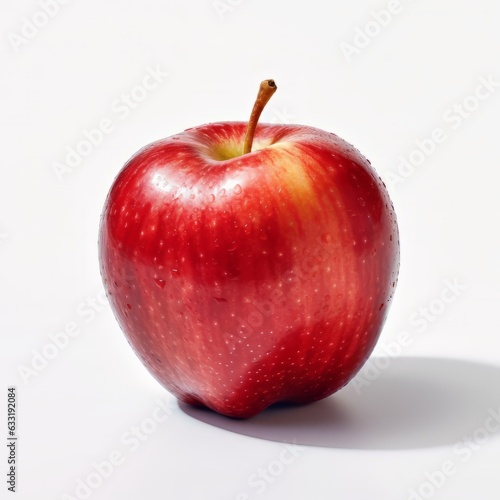 A fuji apple on a white background