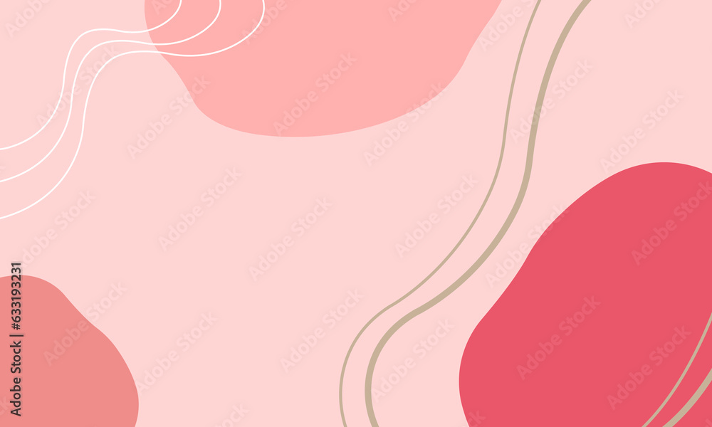 illustration of a pink abstract shape background