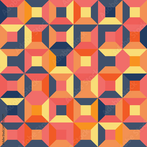 seamless geometric pattern with 