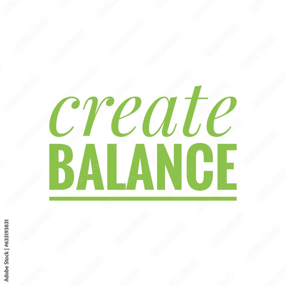 ''Balance'' Quote, Mindfulness Lifestyle Graphic Art