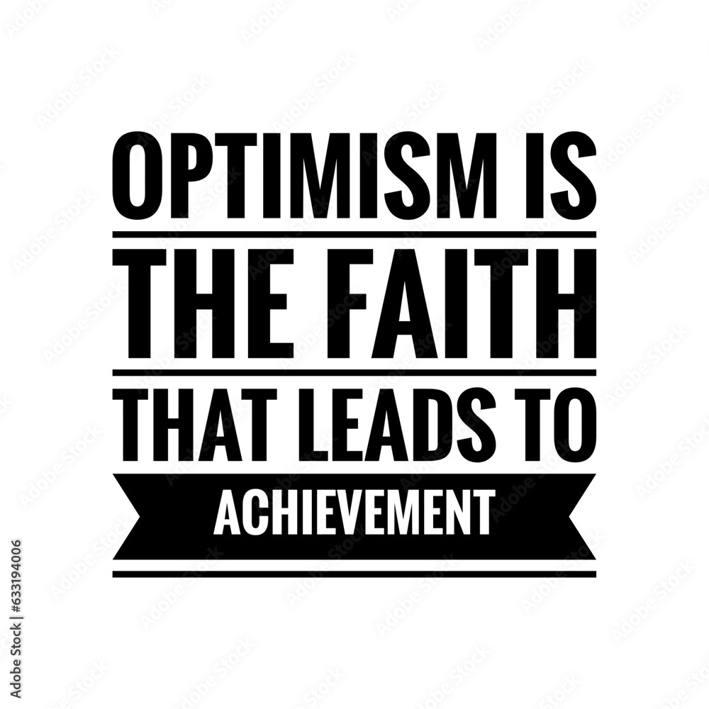 Motivational Cute Quote Sign for Positive Graphic Design, Optimism Concept