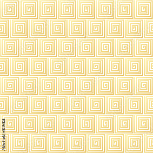Golden background, geometric seamless luxury pattern made of lines as main elements.