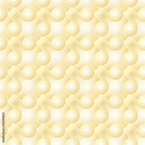 Golden background, geometric seamless luxury pattern made of lines as main elements.