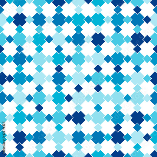 Seamless background, polygonal pattern, blue tones as the main element.