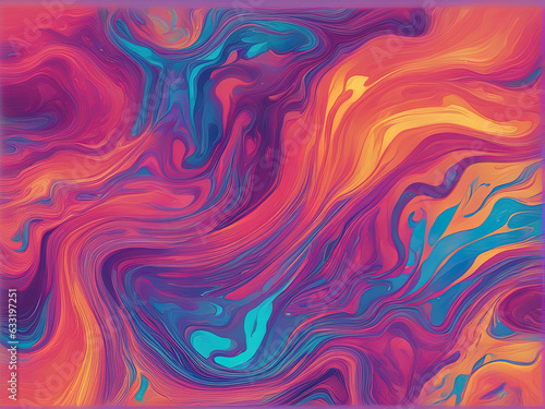 Colorful Luquid textures background with Generative AI.