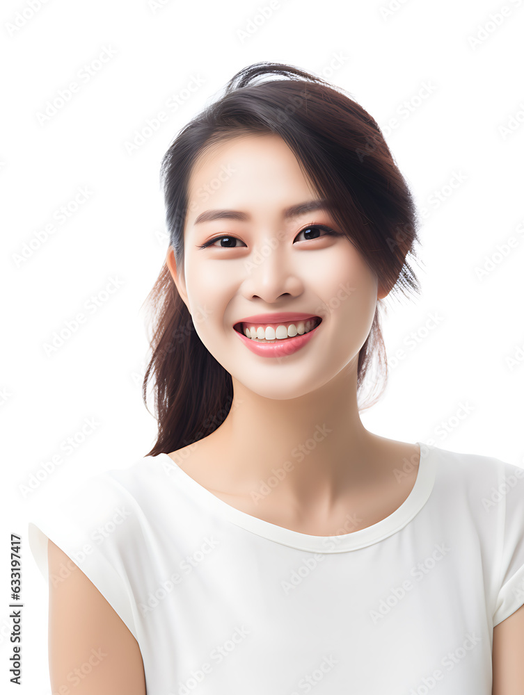 Asian Woman Smiling with Perfect Teeth. Dentist Concept
Asian Woman Smiling with Perfect Teeth. Dentist Concept