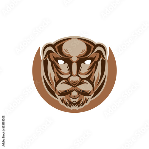 Vector mascot tiger icon logo template
