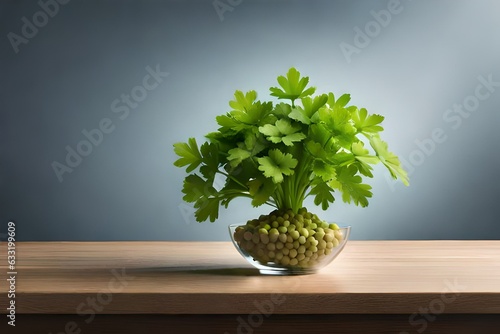 Coriander isolated on transparent background generated by AI tool