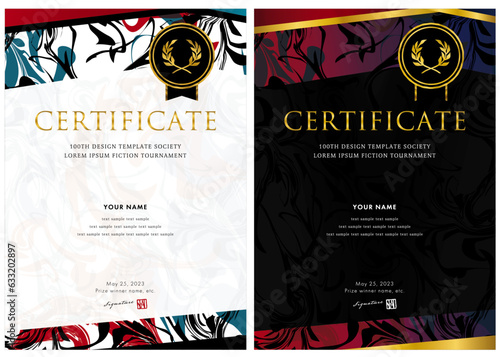 賞状１６１　certificate　award　表彰状　celebration