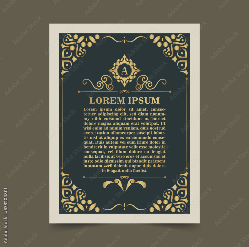 Luxury calligraphy ornament frame line design Luxury calligraphy ornament frame line design