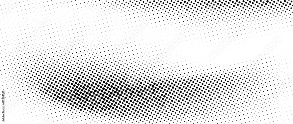 Halftone faded wavy gradient texture. Grunge dirty speckles and spots background. White and black uneven sand grain wallpaper. Retro pixelated comic cartoon vector backdrop. Halftone faded wavy gradient texture. Grunge dirty speckles and spots background. White and black uneven sand grain wallpaper. Retro pixelated comic cartoon vector backdrop.