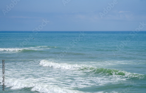 waves in the Black Sea captured from the beach in Vama Veche.