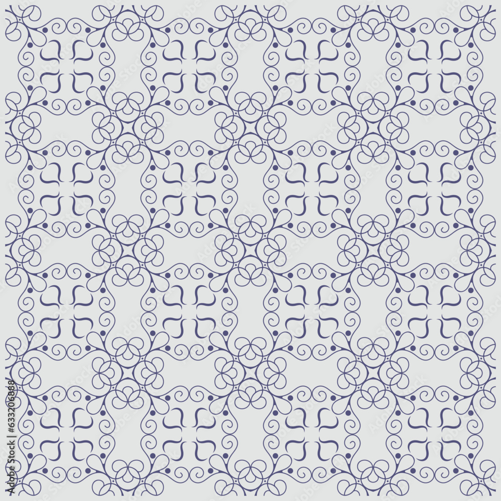 flat ornament line pattern design