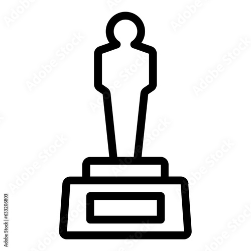 Oscar Award ceremony outline icon