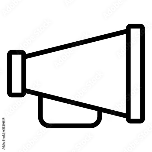 Megaphone for film director outline icon