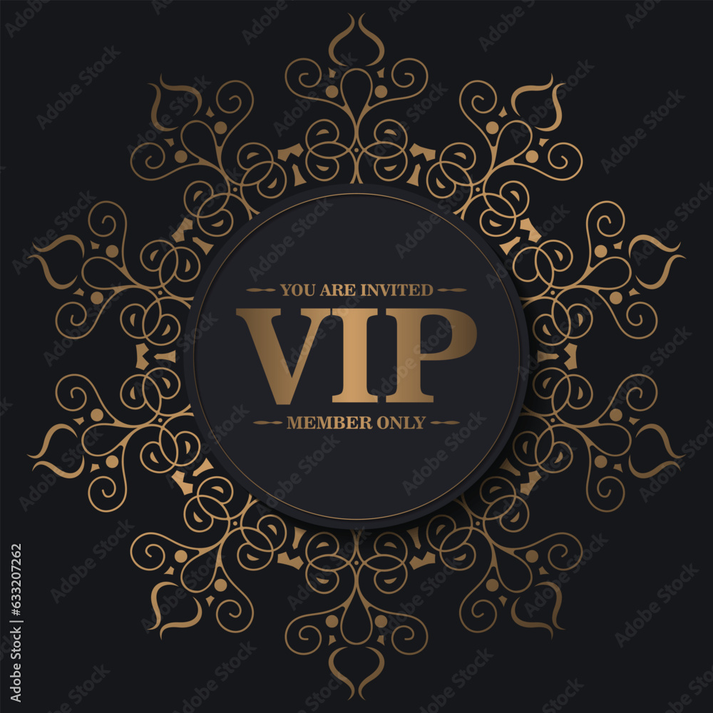 luxury vip card design template