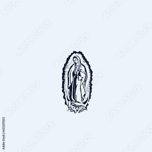 THESE HIGH QUALITY MOTHER MARIA VECTOR FOR USING VARIOUS TYPES OF DESIGN WORKS LIKE T-SHIRT, LOGO, TATTOO AND HOME WALL DESIGN