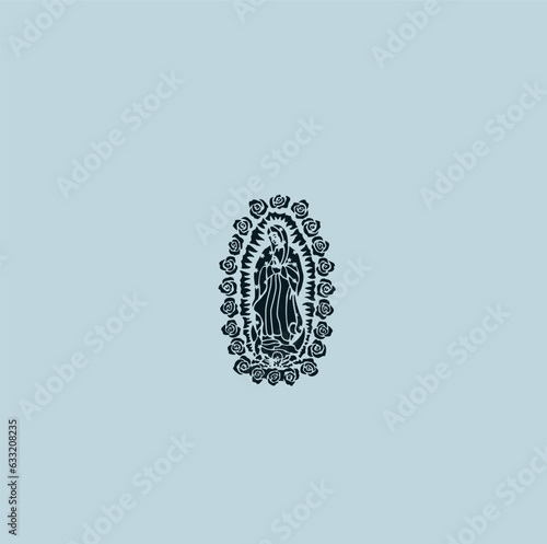 THESE HIGH QUALITY MOTHER MARIA VECTOR FOR USING VARIOUS TYPES OF DESIGN WORKS LIKE T-SHIRT, LOGO, TATTOO AND HOME WALL DESIGN