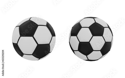 soccer ball 3d  back to school 3d render  transparent background  high quality render
